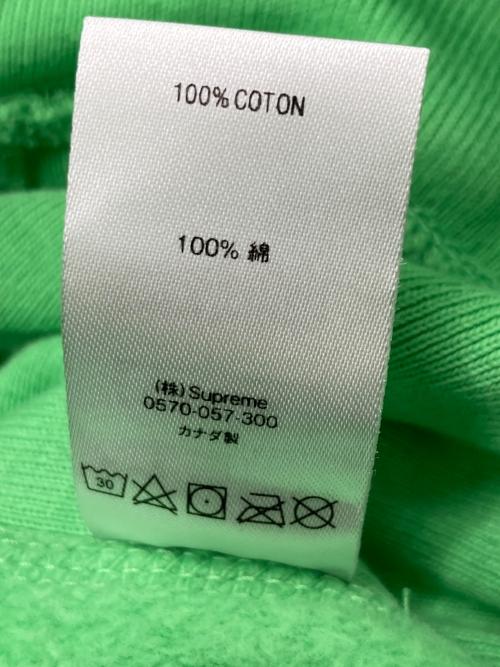 SUPREME（シュプリーム）Supreme (シュプリーム) 19FW Micro Logo Hooded Sweatshirt/*マイクロロゴフーデッドスウェットシャツ グリーン サイズ:Lの古着・服飾アイテム