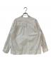MHL (エムエイチエル) WORKWEAR STRIPE COTTON SHIRTING長袖シャツ ホワイト サイズ:1：6000円