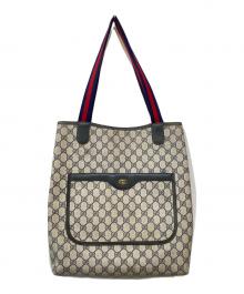 GUCCI（グッチ）の古着「シェリーライン GG柄 PVC トートバッグ」｜ベージュ