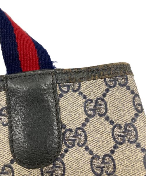 GUCCI（グッチ）GUCCI (グッチ) シェリーライン GG柄 PVC トートバッグ ベージュ サイズ:なしの古着・服飾アイテム