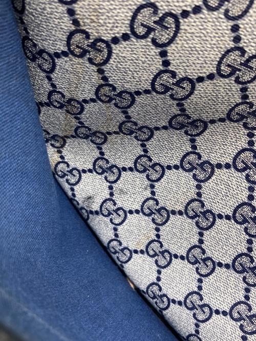 GUCCI（グッチ）GUCCI (グッチ) シェリーライン GG柄 PVC トートバッグ ベージュ サイズ:なしの古着・服飾アイテム