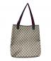 GUCCI (グッチ) シェリーライン GG柄 PVC トートバッグ ベージュ サイズ:なし：15000円