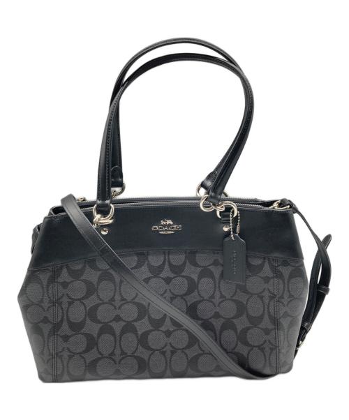 COACH（コーチ）COACH (コーチ) シグネチャー 2WAYショルダーバッグ ブラック サイズ:なしの古着・服飾アイテム