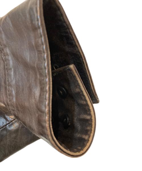 Eddie Bauer（エディーバウアー）Eddie Bauer (エディーバウアー) レザーシャツ ブラック サイズ:Sの古着・服飾アイテム