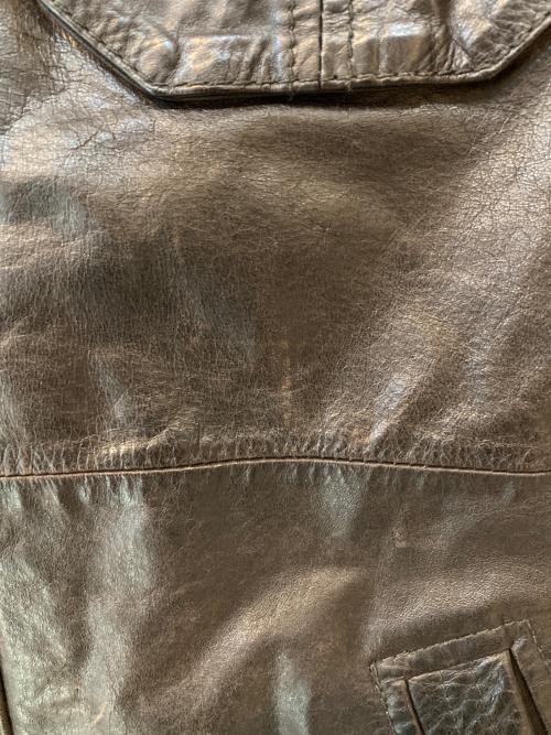 Eddie Bauer（エディーバウアー）Eddie Bauer (エディーバウアー) レザーシャツ ブラック サイズ:Sの古着・服飾アイテム