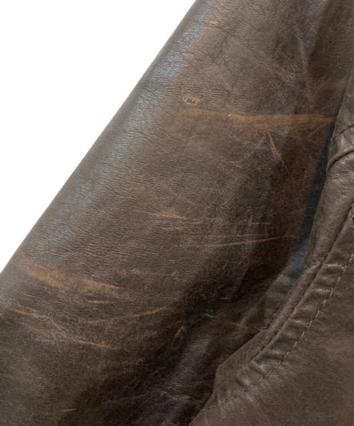 Eddie Bauer（エディーバウアー）Eddie Bauer (エディーバウアー) レザーシャツ ブラック サイズ:Sの古着・服飾アイテム