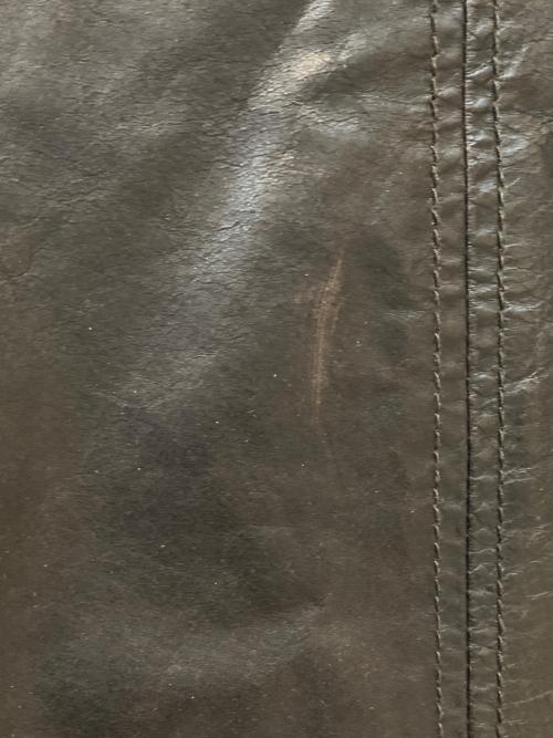 Eddie Bauer（エディーバウアー）Eddie Bauer (エディーバウアー) レザーシャツ ブラック サイズ:Sの古着・服飾アイテム