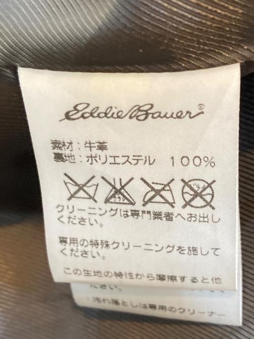 Eddie Bauer（エディーバウアー）Eddie Bauer (エディーバウアー) レザーシャツ ブラック サイズ:Sの古着・服飾アイテム