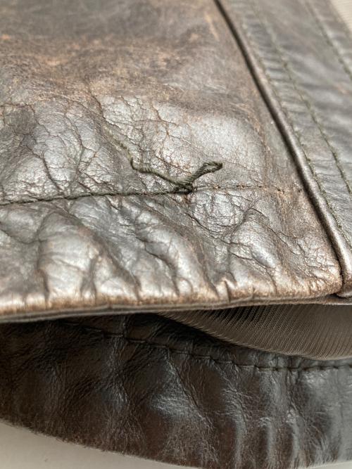 Eddie Bauer（エディーバウアー）Eddie Bauer (エディーバウアー) レザーシャツ ブラック サイズ:Sの古着・服飾アイテム