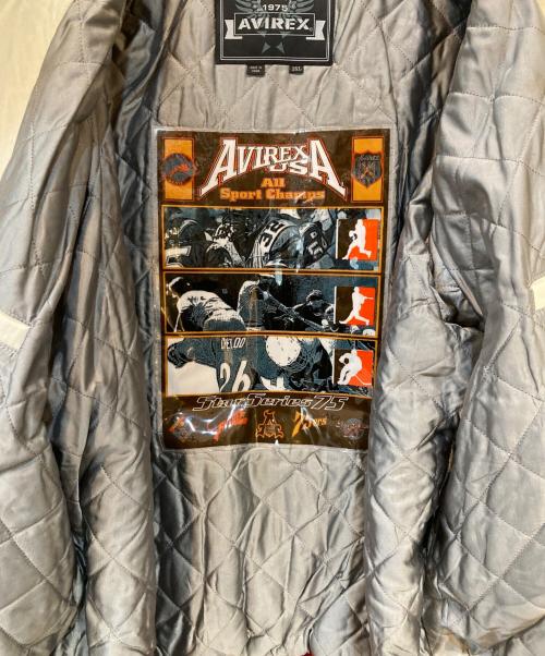 AVIREX（アヴィレックス）AVIREX (アヴィレックス) STAR SERIES 75 レザースタジャン レッド サイズ:3XLの古着・服飾アイテム