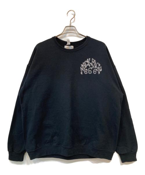 WACKO MARIA（ワコマリア）WACKO MARIA (ワコマリア) NECK FACE (ネック・フェイス) JERZEES (ジャージーズ) 21AW CREW NECK SWEAT SHIRT ブラック サイズ:2XLの古着・服飾アイテム