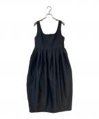 cccmalieシーマリー）の古着「ギャザープリーツワンピース」｜ブラック