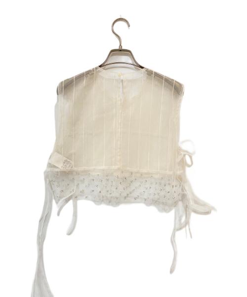 MAISON SPECIAL（メゾンスペシャル）MAISON SPECIAL (メゾンスペシャル) Tulle Layered Mini Vest アイボリー サイズ:Freeの古着・服飾アイテム