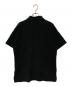 Yohji Yamamoto pour homme (ヨウジヤマモト プールオム) 製品染め 刺繍鹿の子ポロシャツ ブラック サイズ:３：12000円