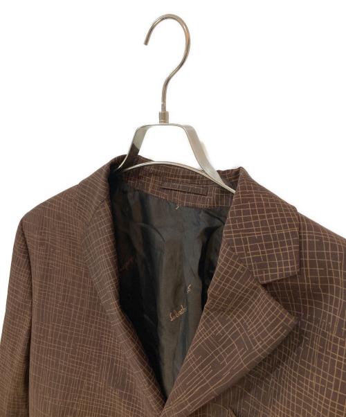 Salvatore Ferragamo（サルヴァトーレ フェラガモ）Salvatore Ferragamo (サルヴァトーレ フェラガモ) テーラードジャケット ブラウン サイズ:52の古着・服飾アイテム