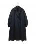 BLAMINK（ブラミンク）の古着「ウールダブルフェイスベルテッドコート」｜ブラック
