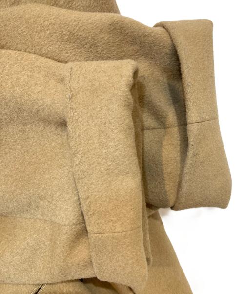 crewre（クルー）crewre (クルー) アジャスタブルウールロングコート キャメル サイズ:34の古着・服飾アイテム