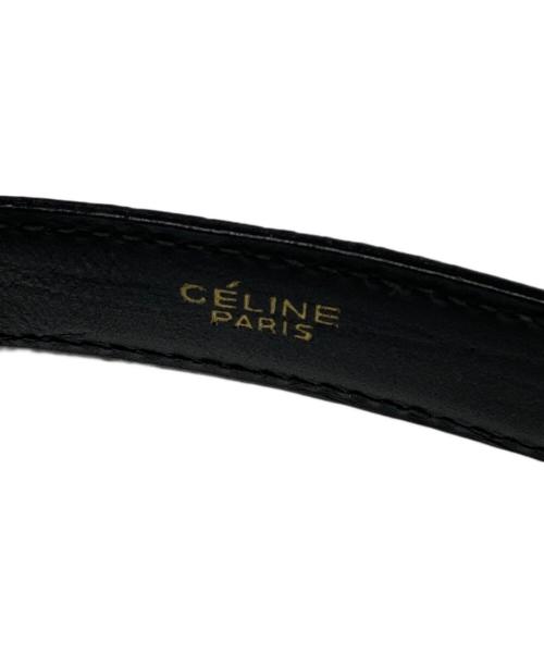 CELINE（セリーヌ）CELINE (セリーヌ) トリオンフレザーベルト ワインレッド サイズ:なしの古着・服飾アイテム