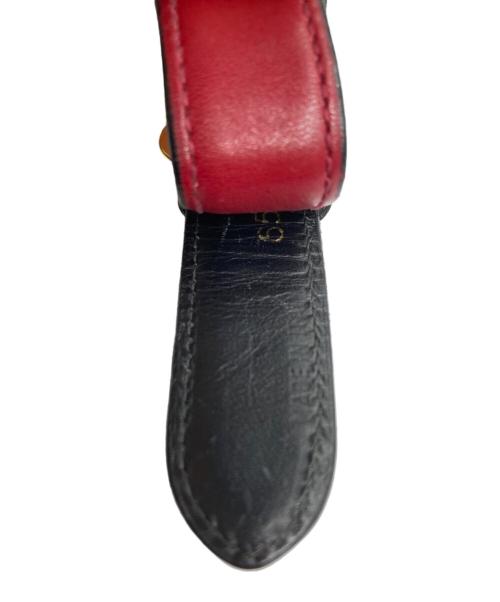 CELINE（セリーヌ）CELINE (セリーヌ) トリオンフレザーベルト ワインレッド サイズ:なしの古着・服飾アイテム