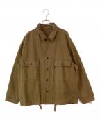 nest Robeネストローブ）の古着「UpcycleLino BASIC チノフィールドジャケット」｜ブラウン