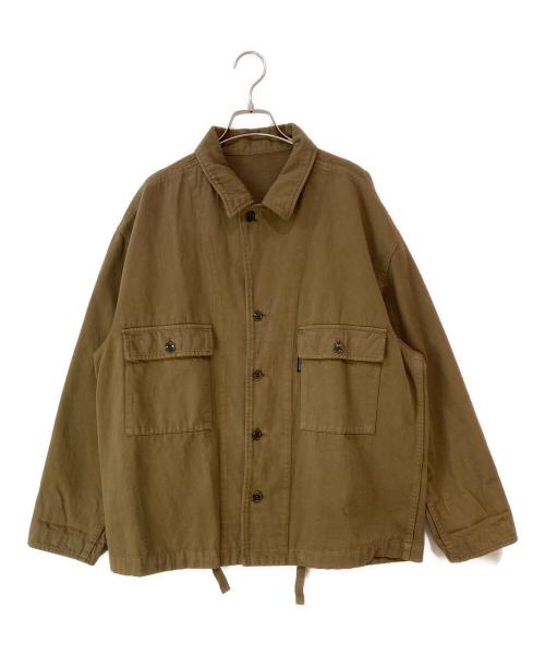 nest Robe（ネストローブ）nest Robe (ネストローブ) UpcycleLino BASIC チノフィールドジャケット ブラウン サイズ:2の古着・服飾アイテム
