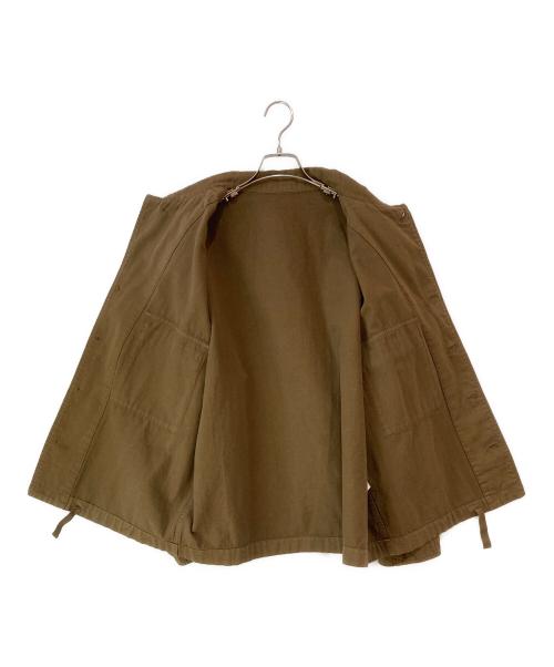 nest Robe（ネストローブ）nest Robe (ネストローブ) UpcycleLino BASIC チノフィールドジャケット ブラウン サイズ:2の古着・服飾アイテム