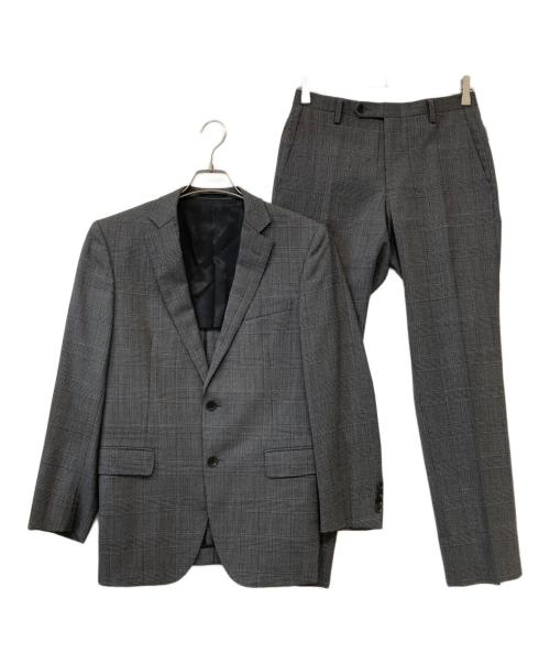 BURBERRY LONDON（バーバリーロンドン）BURBERRY LONDON (バーバリーロンドン) グレンチェック セットアップスーツ グレー サイズ:90-76-165の古着・服飾アイテム