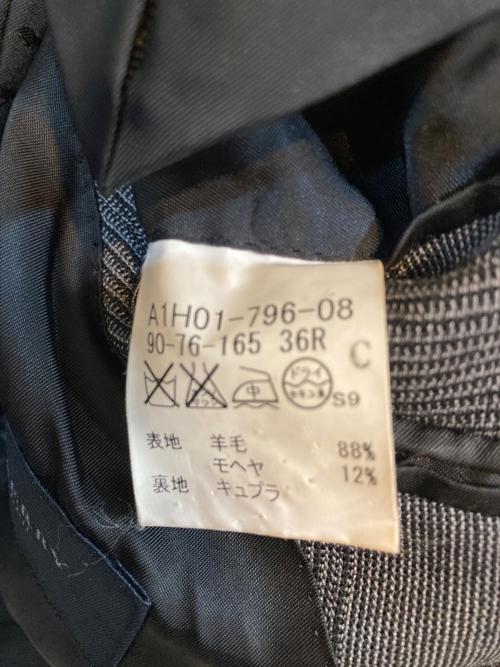 BURBERRY LONDON（バーバリーロンドン）BURBERRY LONDON (バーバリーロンドン) グレンチェック セットアップスーツ グレー サイズ:90-76-165の古着・服飾アイテム