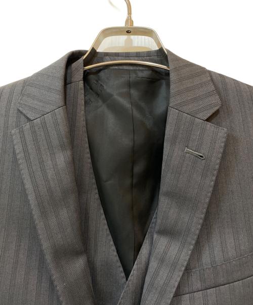 BURBERRY BLACK LABEL（バーバリーブラックレーベル）BURBERRY BLACK LABEL (バーバリーブラックレーベル) ストライプ 3ピーススーツ グレー サイズ:34Rの古着・服飾アイテム