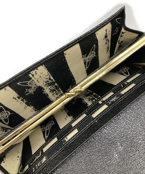 Vivienne Westwood（ヴィヴィアンウエストウッド）Vivienne Westwood (ヴィヴィアンウエストウッド) EXECUTIVE がま口 ロングウォレット ブラック サイズ:なしの古着・服飾アイテム