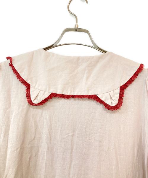 alcali（アルカリ）alcali (アルカリ) 猫梓子 (ネココ) コラボ レースフリルローンワンピース ピンク サイズ:FREEの古着・服飾アイテム