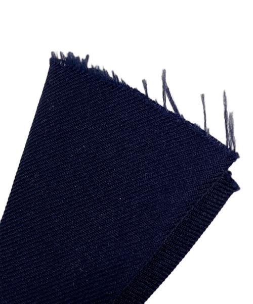 teija（テイヤ）teija (テイヤ) シルクロングブラウス ネイビー サイズ:6の古着・服飾アイテム