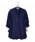 teija（テイヤ）の古着「シルクロングブラウス」｜ネイビー