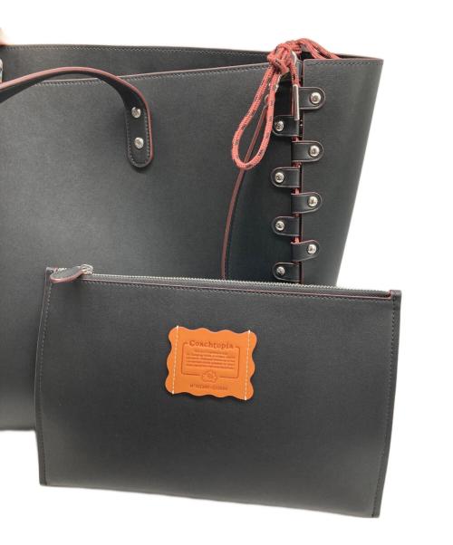 COACH（コーチ）COACH (コーチ) ラージ リレーサブル トート・Coachtopiaレザー ブラック サイズ:なしの古着・服飾アイテム