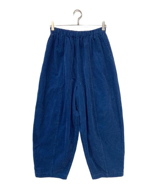 KAGURE（カグレ）KAGURE (カグレ) コーデュロイボリュームパンツ ブルー サイズ:FREEの古着・服飾アイテム