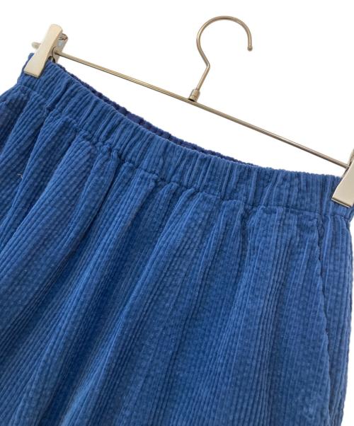 KAGURE（カグレ）KAGURE (カグレ) コーデュロイボリュームパンツ ブルー サイズ:FREEの古着・服飾アイテム