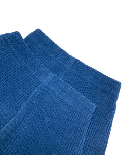 KAGURE（カグレ）KAGURE (カグレ) コーデュロイボリュームパンツ ブルー サイズ:FREEの古着・服飾アイテム