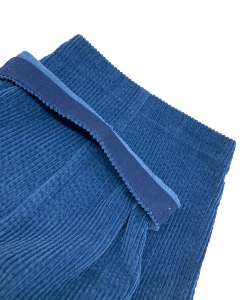 KAGURE（カグレ）KAGURE (カグレ) コーデュロイボリュームパンツ ブルー サイズ:FREEの古着・服飾アイテム