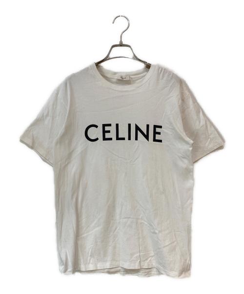 CELINE（セリーヌ）CELINE (セリーヌ) ルーズTシャツ / コットンジャージー エクリュ / ブラック サイズ:XXSの古着・服飾アイテム