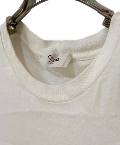 CELINE（セリーヌ）CELINE (セリーヌ) ルーズTシャツ / コットンジャージー エクリュ / ブラック サイズ:XXSの古着・服飾アイテム