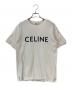 CELINE（セリーヌ）の古着「ルーズTシャツ / コットンジャージー」｜エクリュ / ブラック