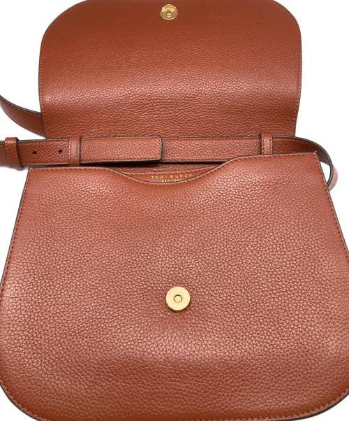 TORY BURCH（トリーバーチ）TORY BURCH (トリーバーチ) Britten Saddle Bag/ブリテンサドルバッグ ブラウン サイズ:なしの古着・服飾アイテム