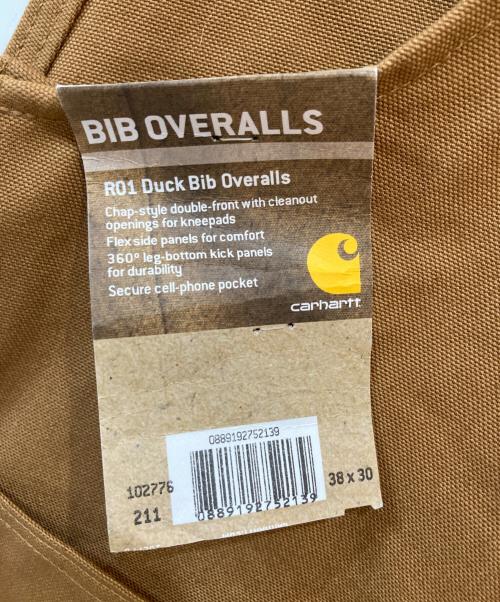 CarHartt（カーハート）CarHartt (カーハート) DUCK BIB OVERALLS ブラウン サイズ:W38 未使用品の古着・服飾アイテム