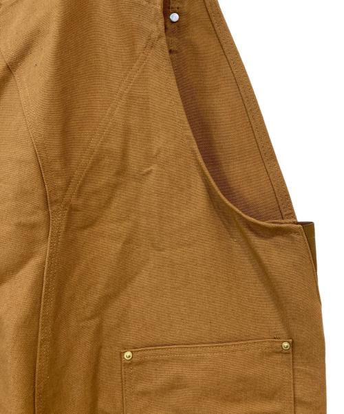 CarHartt（カーハート）CarHartt (カーハート) DUCK BIB OVERALLS ブラウン サイズ:W38 未使用品の古着・服飾アイテム