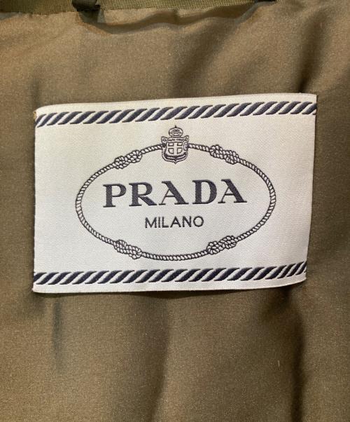 PRADA（プラダ）PRADA (プラダ) ミンクファーダウンジャケット カーキ サイズ:40の古着・服飾アイテム