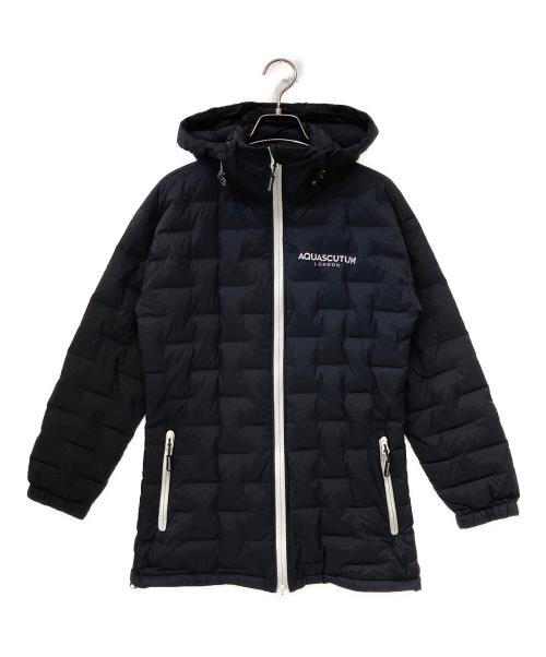 Aquascutum（アクアスキュータム）Aquascutum (アクアスキュータム) シームレスダウンジャケット ブラック サイズ:6の古着・服飾アイテム
