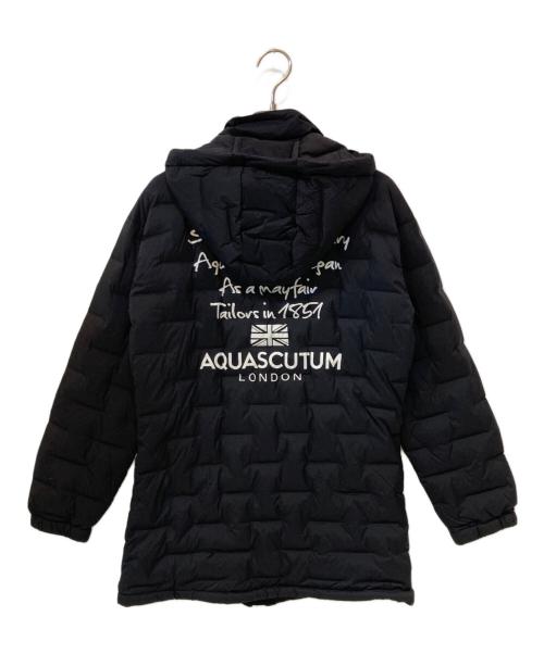 Aquascutum（アクアスキュータム）Aquascutum (アクアスキュータム) シームレスダウンジャケット ブラック サイズ:6の古着・服飾アイテム