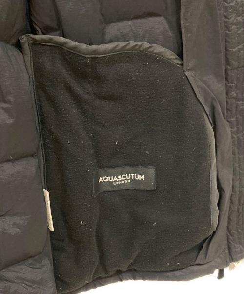 Aquascutum（アクアスキュータム）Aquascutum (アクアスキュータム) シームレスダウンジャケット ブラック サイズ:6の古着・服飾アイテム