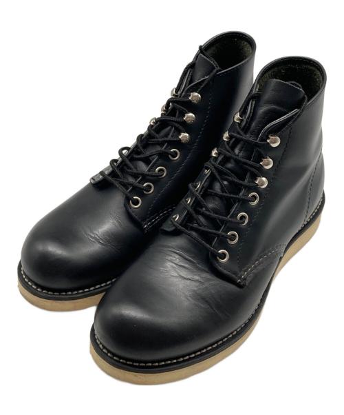 RED WING（レッドウィング）RED WING (レッドウィング) 6-inch Classic Round レースアップブーツ ブラック サイズ:24㎝の古着・服飾アイテム