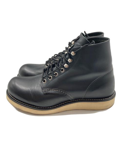 RED WING（レッドウィング）RED WING (レッドウィング) 6-inch Classic Round レースアップブーツ ブラック サイズ:24㎝の古着・服飾アイテム